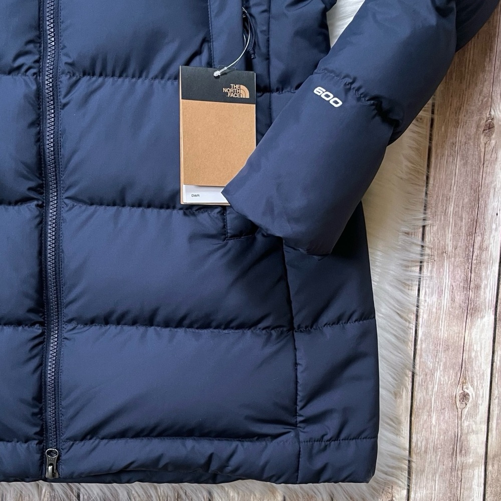 The North Face Women’s Gotham Parka In Summit Navy - Picture 4 of 9